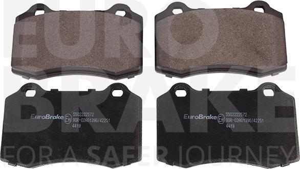 Eurobrake 5502222572 - Гальмівні колодки, дискові гальма autozip.com.ua