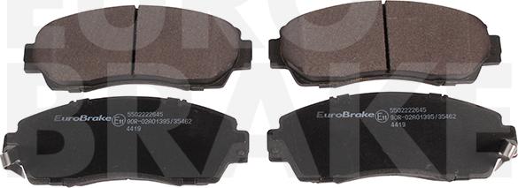 Eurobrake 5502222645 - Гальмівні колодки, дискові гальма autozip.com.ua