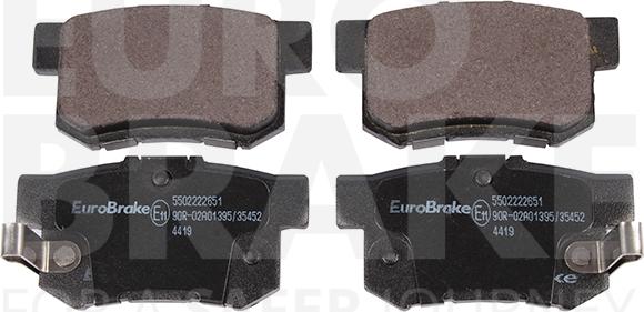 Eurobrake 5502222651 - Гальмівні колодки, дискові гальма autozip.com.ua