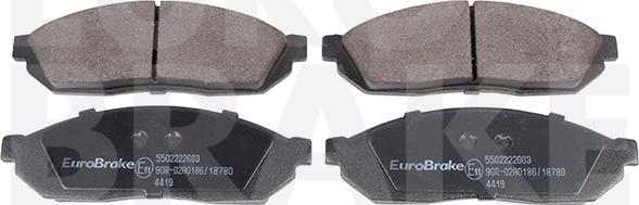 Eurobrake 5502222603 - Гальмівні колодки, дискові гальма autozip.com.ua