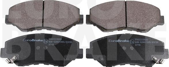 Eurobrake 5502222633 - Гальмівні колодки, дискові гальма autozip.com.ua