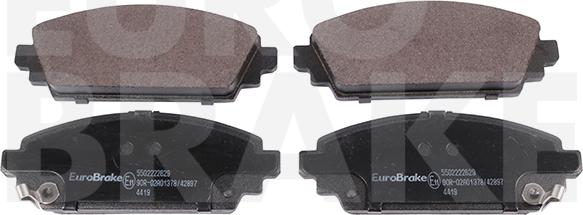 Eurobrake 5502222629 - Гальмівні колодки, дискові гальма autozip.com.ua