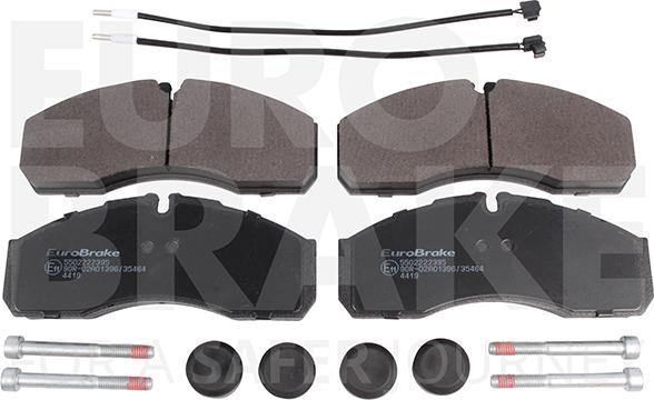 Eurobrake 5502222395 - Гальмівні колодки, дискові гальма autozip.com.ua