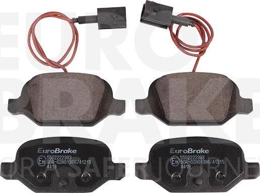 Eurobrake 5502222393 - Гальмівні колодки, дискові гальма autozip.com.ua