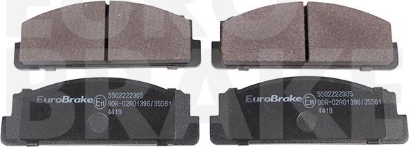 Eurobrake 5502222305 - Гальмівні колодки, дискові гальма autozip.com.ua