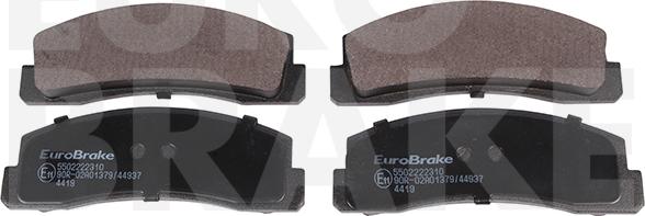 Eurobrake 5502222310 - Гальмівні колодки, дискові гальма autozip.com.ua