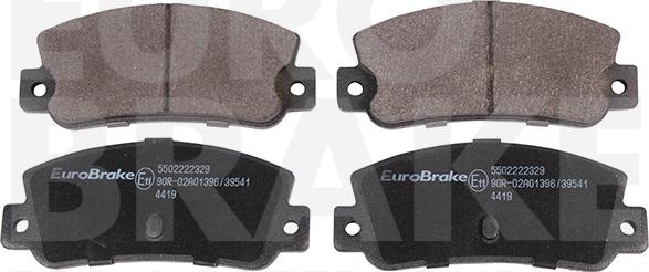 Eurobrake 5502222329 - Гальмівні колодки, дискові гальма autozip.com.ua