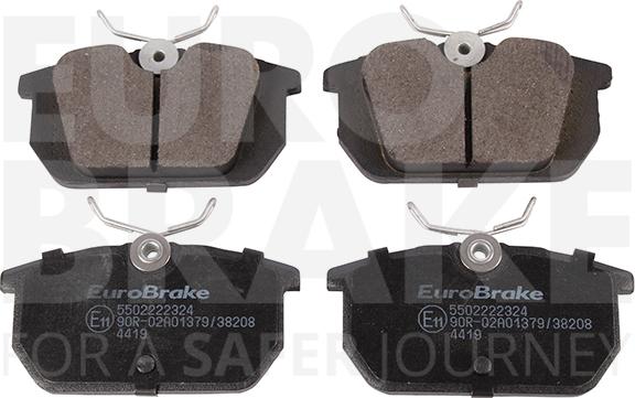 Eurobrake 5502222324 - Гальмівні колодки, дискові гальма autozip.com.ua