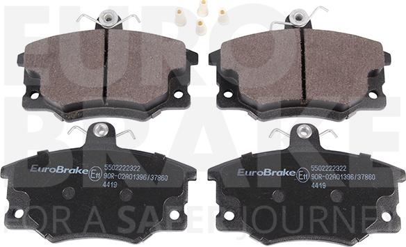 Eurobrake 5502222322 - Гальмівні колодки, дискові гальма autozip.com.ua