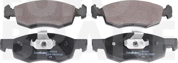 Eurobrake 5502222376 - Гальмівні колодки, дискові гальма autozip.com.ua