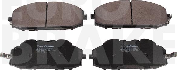 Eurobrake 5502222255 - Гальмівні колодки, дискові гальма autozip.com.ua