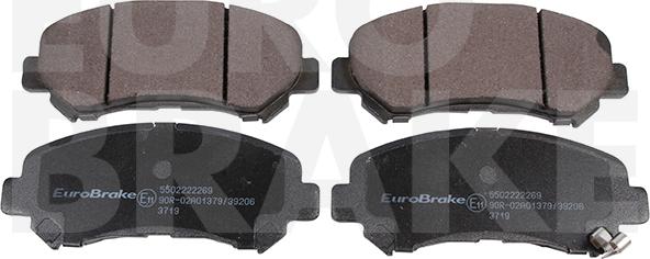 Eurobrake 5502222269 - Гальмівні колодки, дискові гальма autozip.com.ua