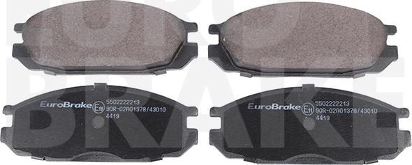 Eurobrake 5502222213 - Гальмівні колодки, дискові гальма autozip.com.ua