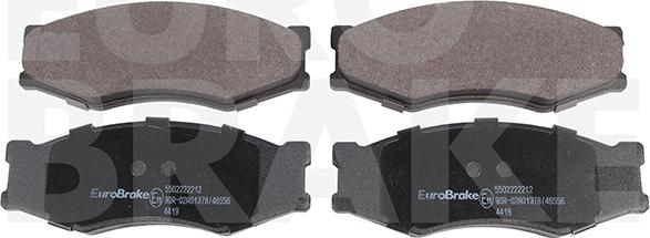 Eurobrake 5502222212 - Гальмівні колодки, дискові гальма autozip.com.ua