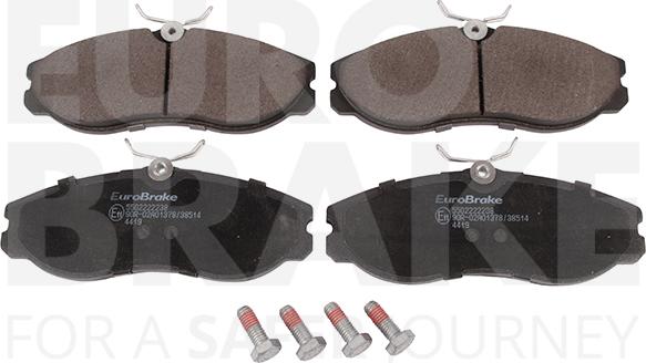 Eurobrake 5502222238 - Гальмівні колодки, дискові гальма autozip.com.ua