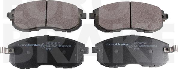 Eurobrake 5502222270 - Гальмівні колодки, дискові гальма autozip.com.ua