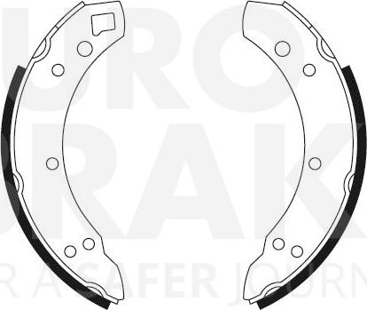 Eurobrake 58492799037 - Комплект гальм, барабанний механізм autozip.com.ua