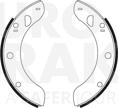 Eurobrake 58492725045 - Комплект гальм, барабанний механізм autozip.com.ua