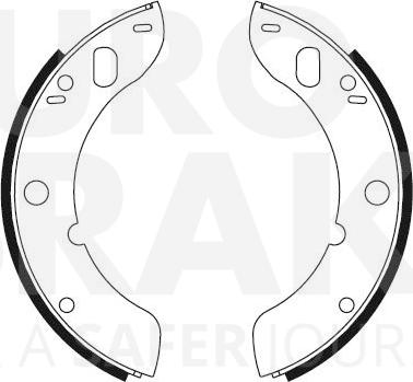 Eurobrake 58492725048 - Комплект гальм, барабанний механізм autozip.com.ua