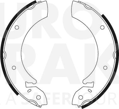 Eurobrake 58492725057 - Комплект гальм, барабанний механізм autozip.com.ua