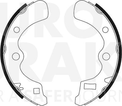 Eurobrake 58492726450 - Комплект гальм, барабанний механізм autozip.com.ua