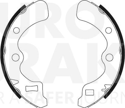 Eurobrake 58492726367 - Комплект гальм, барабанний механізм autozip.com.ua