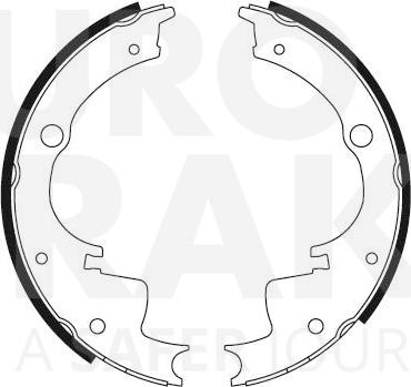 Eurobrake 58492723363 - Комплект гальм, барабанний механізм autozip.com.ua