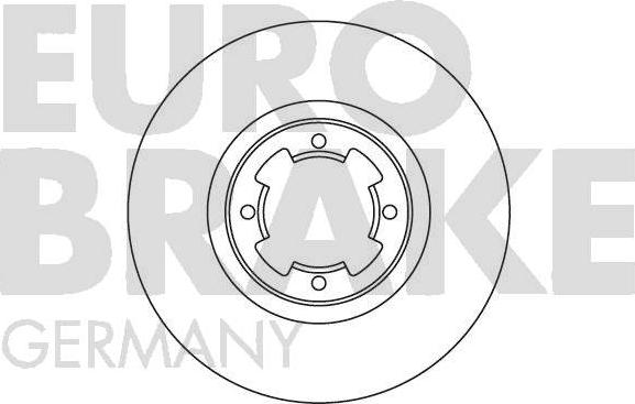 Eurobrake 5815204402 - Гальмівний диск autozip.com.ua