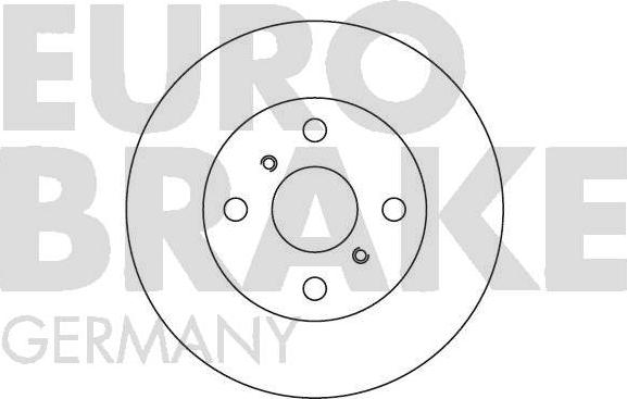 Eurobrake 5815204551 - Гальмівний диск autozip.com.ua