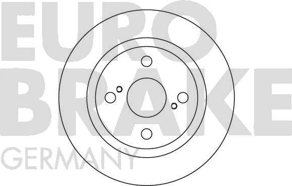 Eurobrake 5815204552 - Гальмівний диск autozip.com.ua