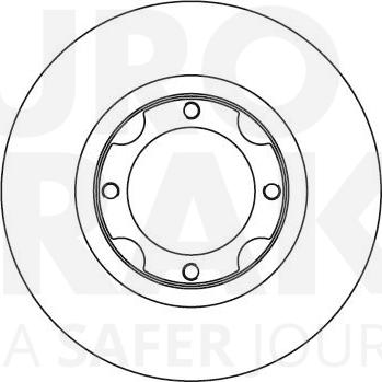 Eurobrake 5815204510 - Гальмівний диск autozip.com.ua