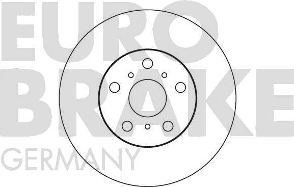Eurobrake 5815204534 - Гальмівний диск autozip.com.ua