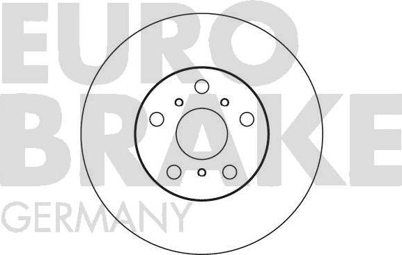 Eurobrake 5815204538 - Гальмівний диск autozip.com.ua