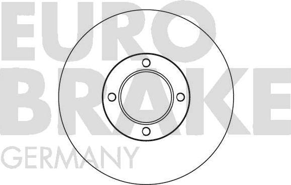 Eurobrake 5815204525 - Гальмівний диск autozip.com.ua