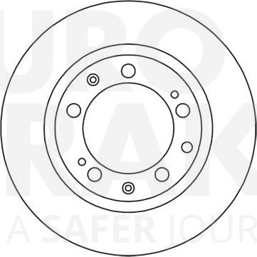 Eurobrake 5815205601 - Гальмівний диск autozip.com.ua