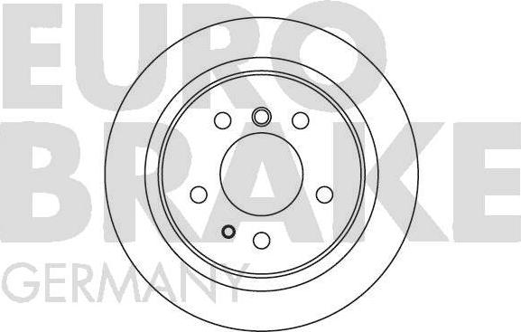 Eurobrake 5815201529 - Гальмівний диск autozip.com.ua