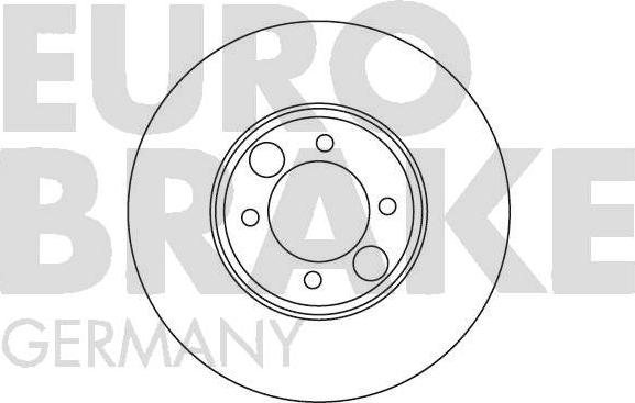 Eurobrake 5815201216 - Гальмівний диск autozip.com.ua