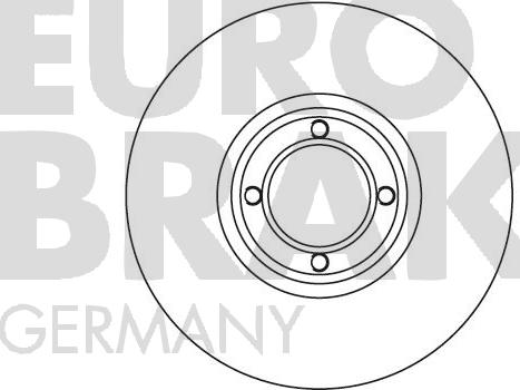 Eurobrake 5815201210 - Гальмівний диск autozip.com.ua