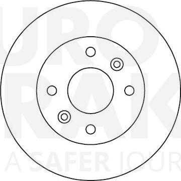 Eurobrake 5815203949 - Гальмівний диск autozip.com.ua