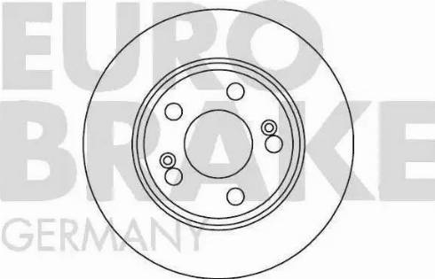 Eurobrake 5815203951 - Гальмівний диск autozip.com.ua