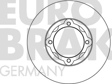 Eurobrake 5815203001 - Гальмівний диск autozip.com.ua