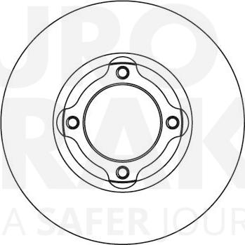 Eurobrake 5815203204 - Гальмівний диск autozip.com.ua