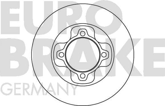 Eurobrake 5815203208 - Гальмівний диск autozip.com.ua