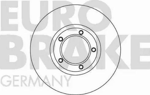 Eurobrake 5815202547 - Гальмівний диск autozip.com.ua