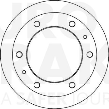 Eurobrake 5815202319 - Гальмівний диск autozip.com.ua