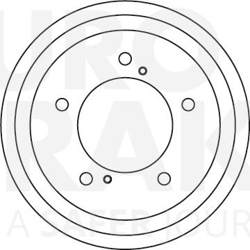 Eurobrake 5825255213 - Гальмівний барабан autozip.com.ua