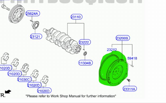 EuroEx YUSHU44194 - Маховик autozip.com.ua