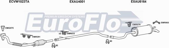 EuroFlo AUA319D 1004A - Система випуску ОГ autozip.com.ua