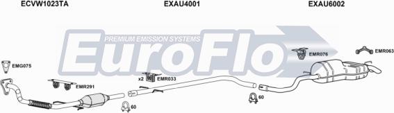 EuroFlo AUA319D 1004B - Система випуску ОГ autozip.com.ua