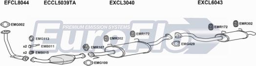 EuroFlo CLSHO32D 3004C - Система випуску ОГ autozip.com.ua